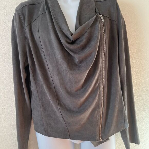 BlankNYC, faux suede Moro jacket, grey, size XL - Picture 2 of 10